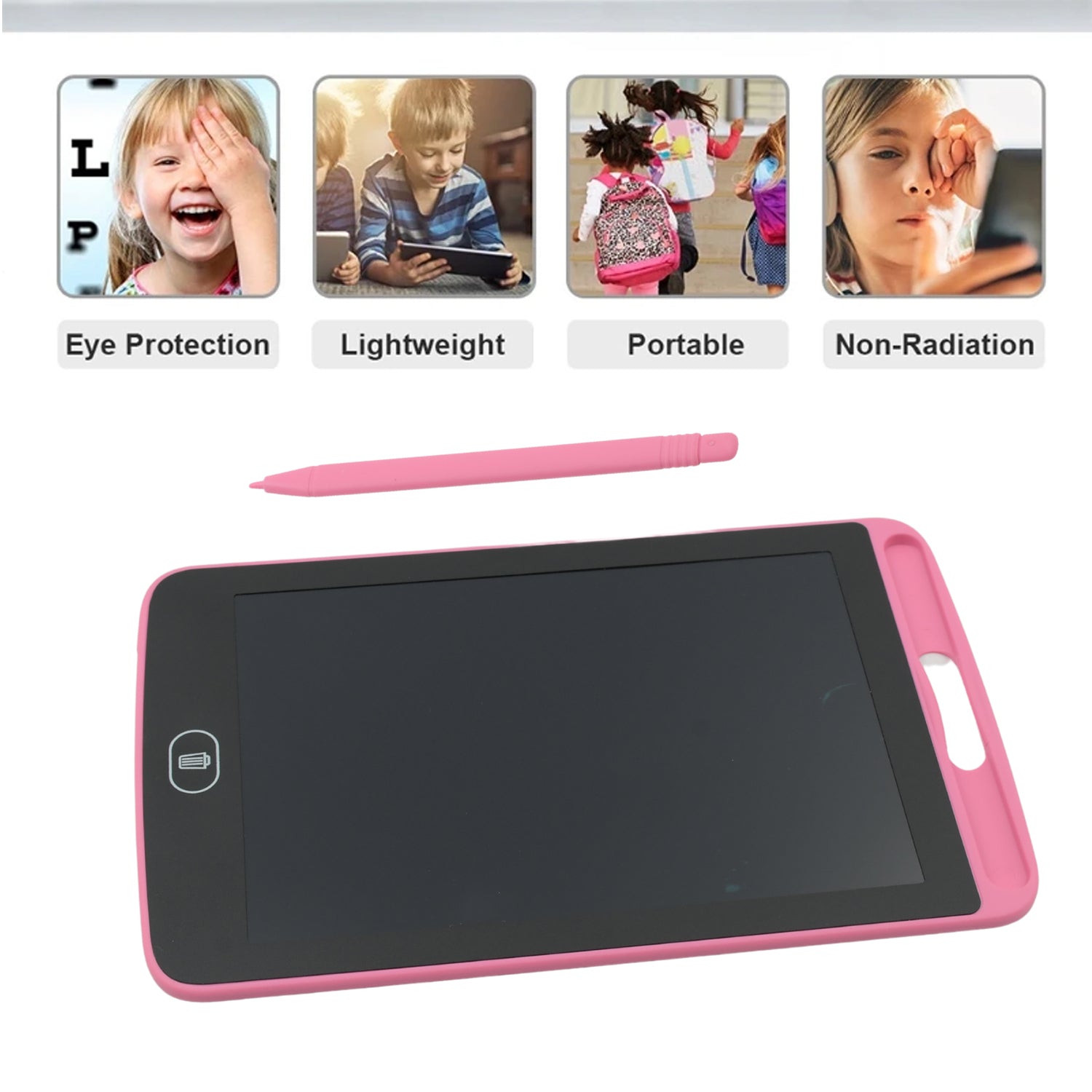 Portable LCD Writing Board Slate Drawing Record Notes Digital Notepad with Pen Handwriting Pad Paperless Graphic Tablet for Kids (8.5 inch) Portable LCD Writing Board Slate Drawing Record Notes Digital Notepad with Pen Handwriting Pad Paperless Graphic Tablet for Kids (8.5 inch)